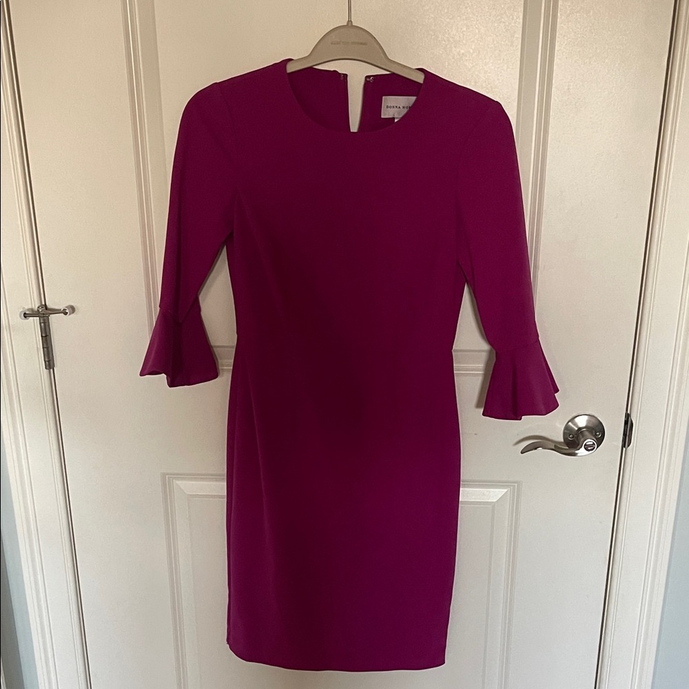 Banana Republic Fuchsia Long Sleeve Dress